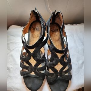Sofft Black Wedges
